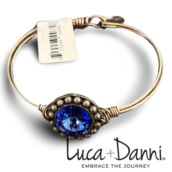 NEW Luca + Danni BLUE  sapphire  GEM STONE  bracelet, NWT - Picture 1 of 5